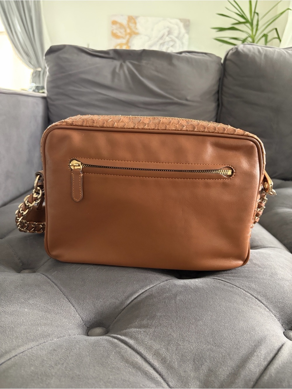 Rare Mulberry Maisie Shoulder Bag in Oak Silky Snake Print - Picture 7 of 16